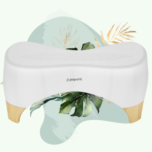 Toilettenhocker von popotti - damit es auf dem Klo einfacher wird