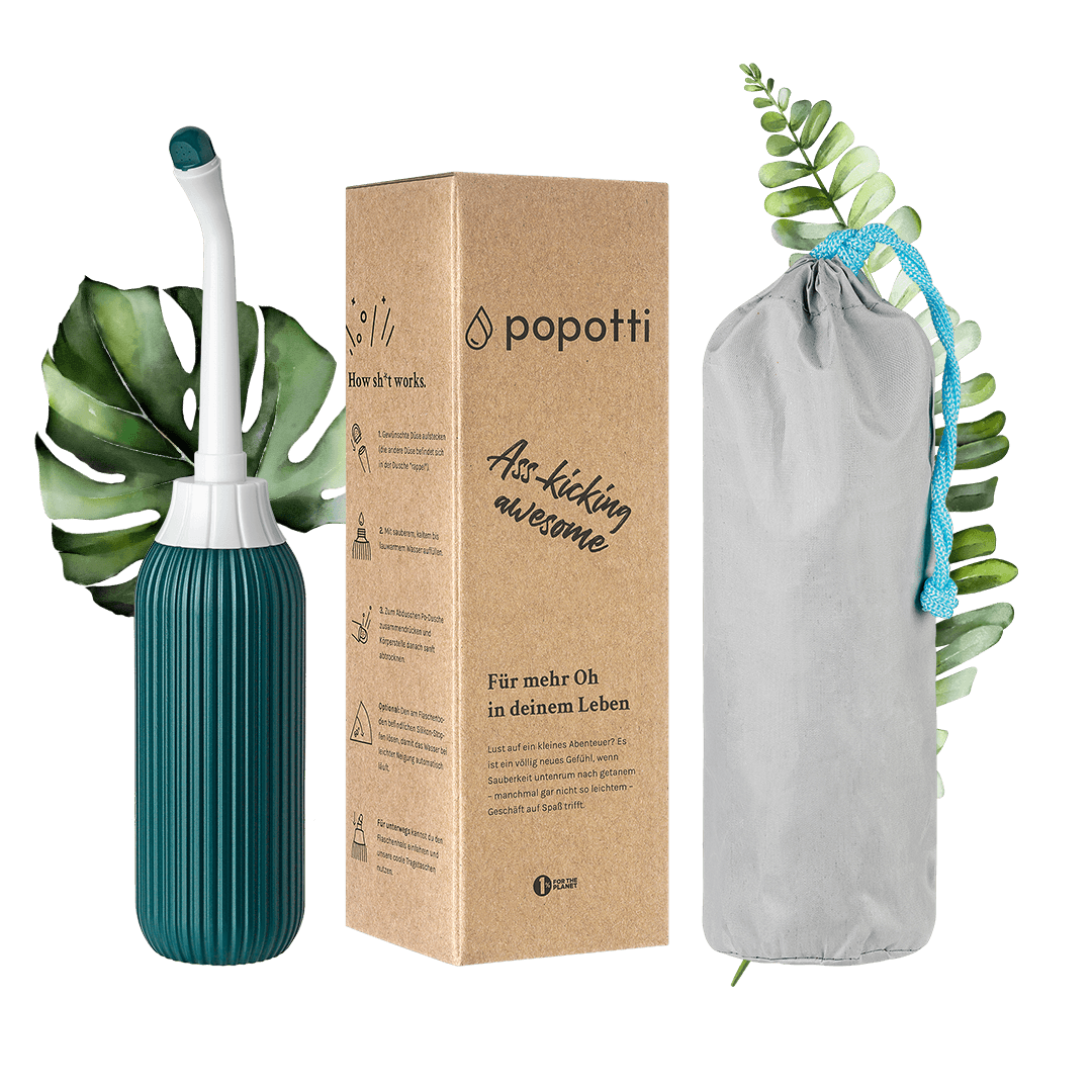 Mobiles Bidet Verpackung und Inhalt